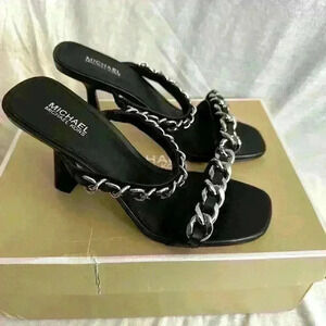 Brand New Michael Kors Black Heels size 6M